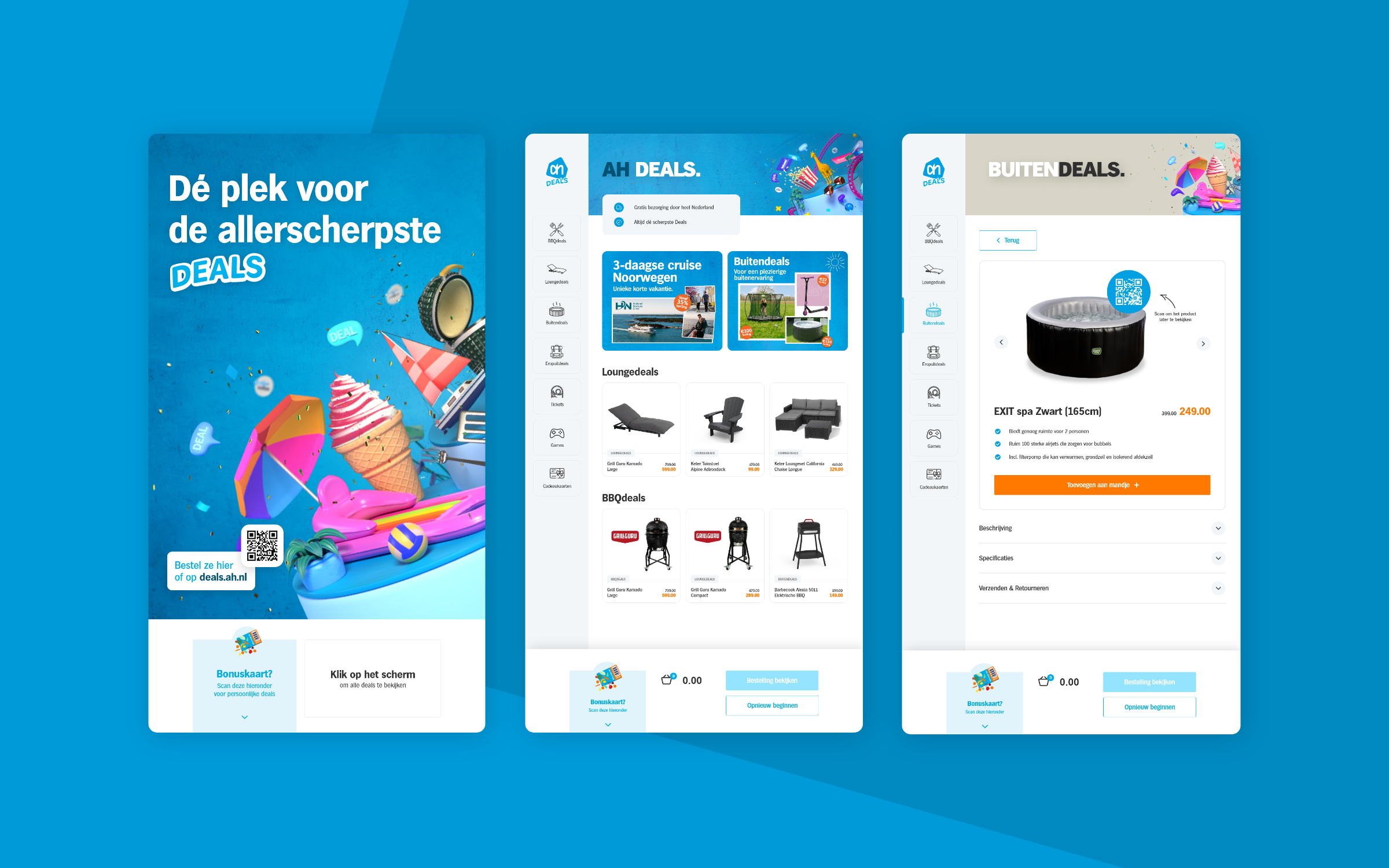Albert Heijn Deals interface overzicht